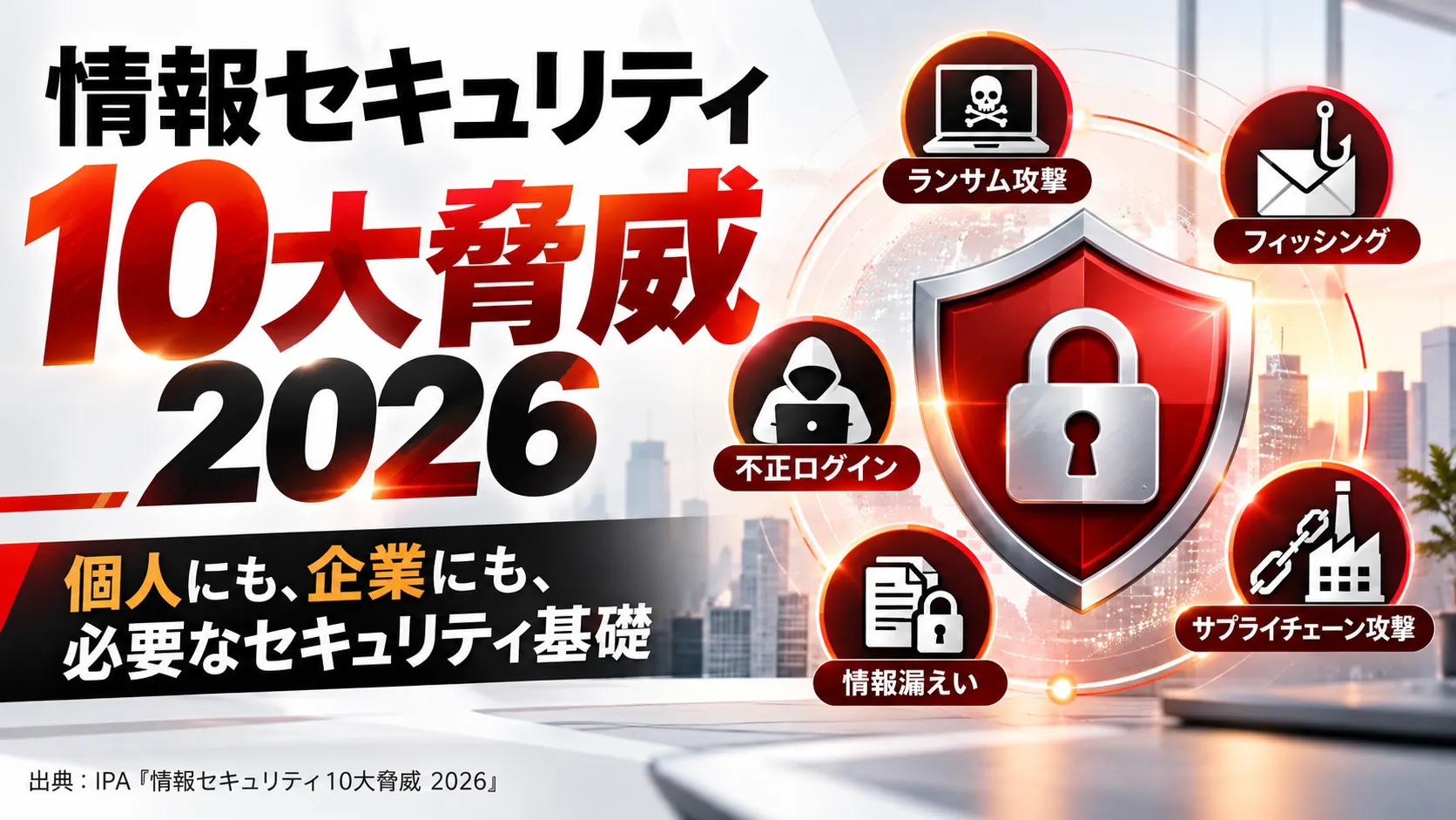 情報セキュリティ10大脅威2026のイメージ