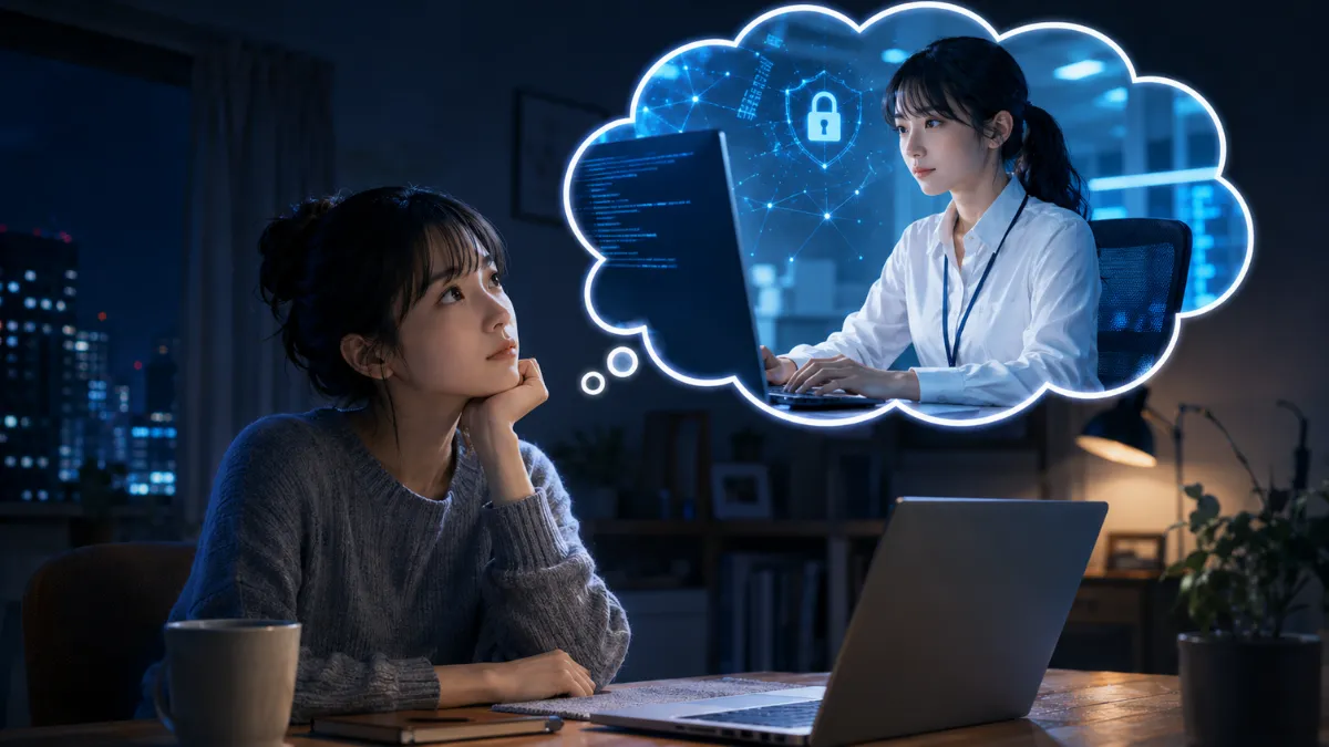 セキュリティ業界への就職や転職を目指す人のイメージ